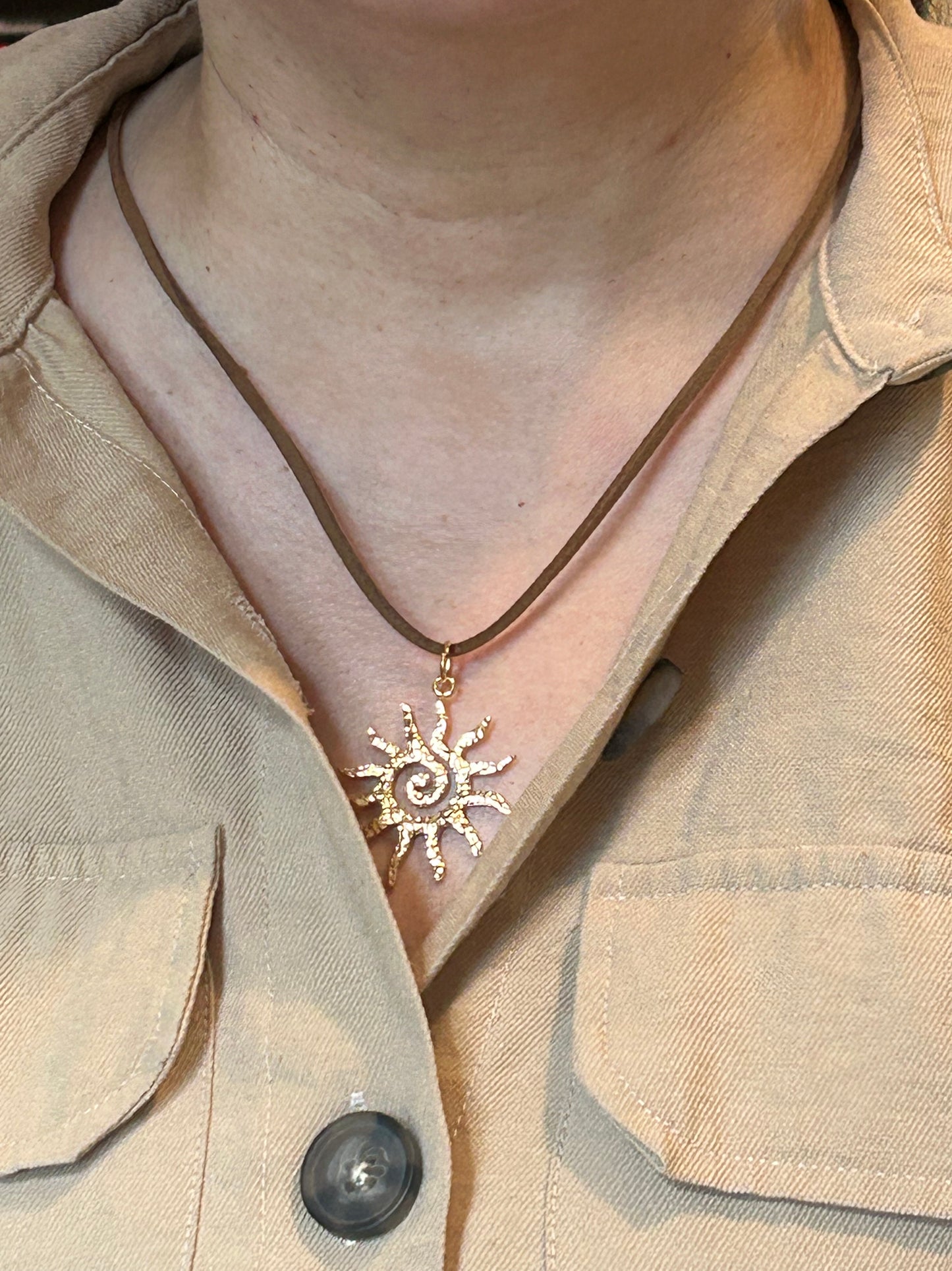 Sun Pendant Necklace