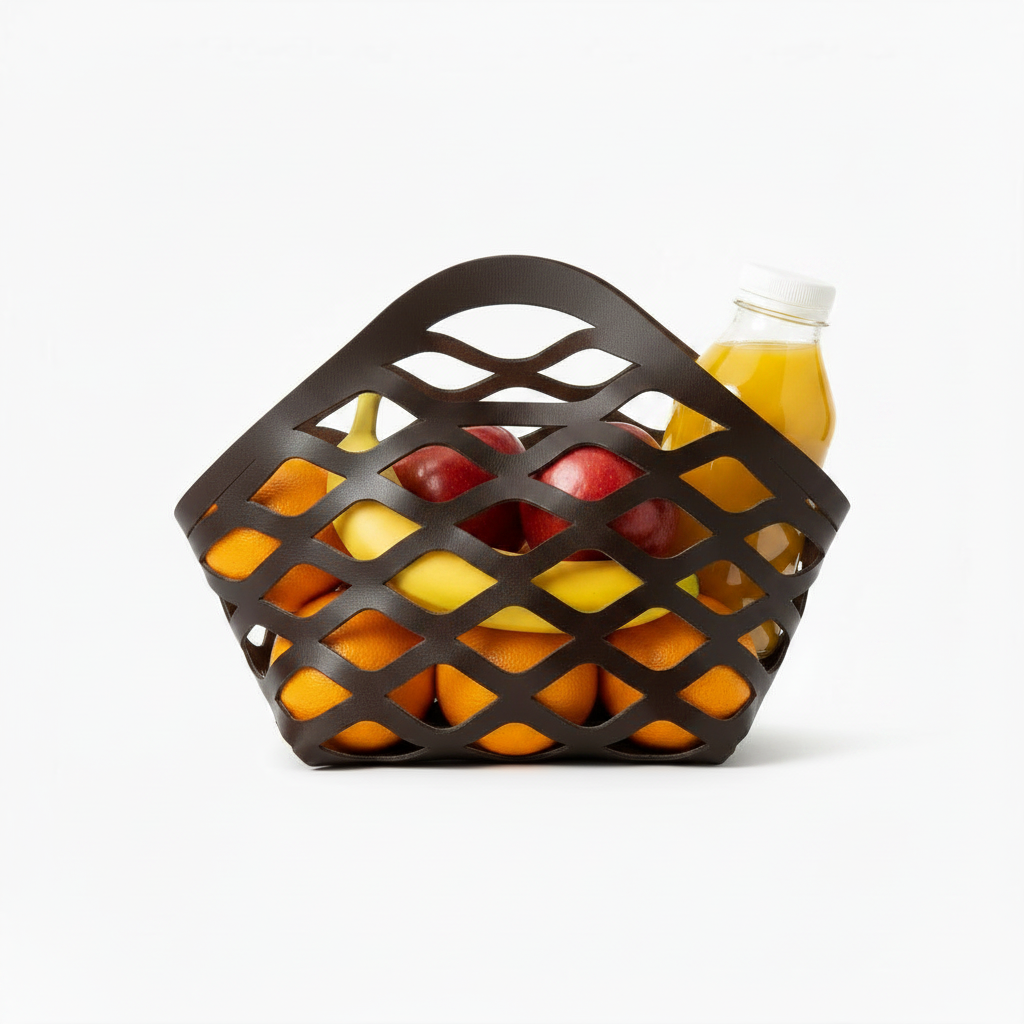 Farmer Bag with Fruits and Orange Juice