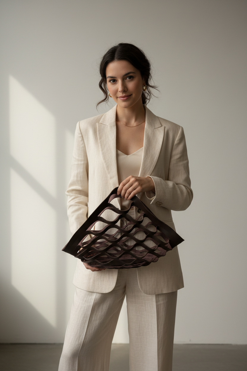 Woman with Brown Bag